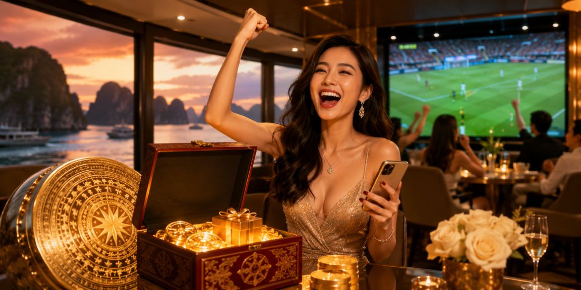 Khung cảnh Vịnh Hạ Long đẹp tráng lệ cùng trải nghiệm cá cược trên điện thoại